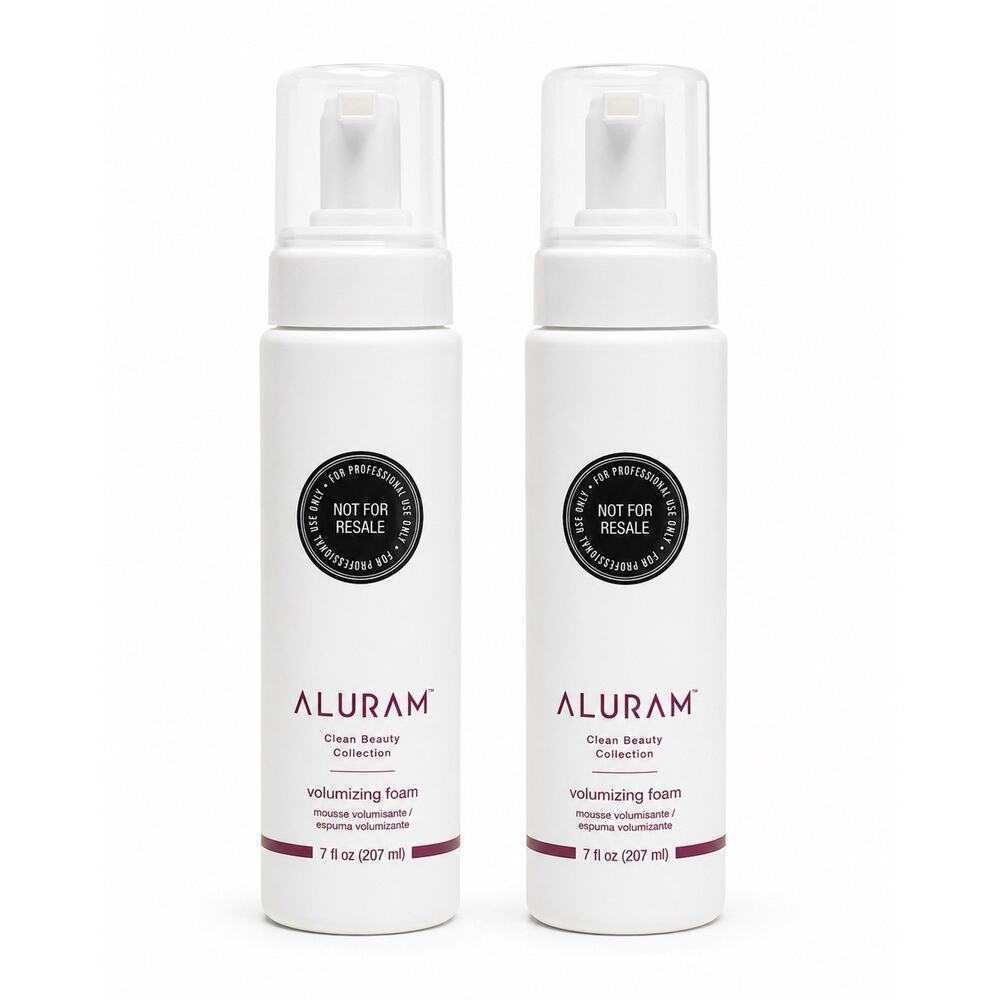 Aluram Volumizing Foam 7fl. Oz Clean Beauty Hair Volume Styling Mousse Duo